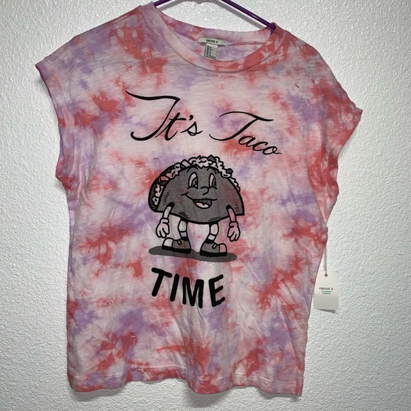 Forever 21 Tops - 🏃🏼‍♀️5/25 NWT Forever 21 it’s taco time t shirt